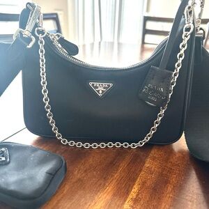 Prada Black Chain Shoulder Bag